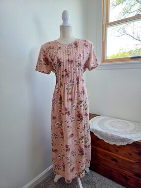 Vintage Miss Dorby Floral Cottagecore Prarie Maxi Dress